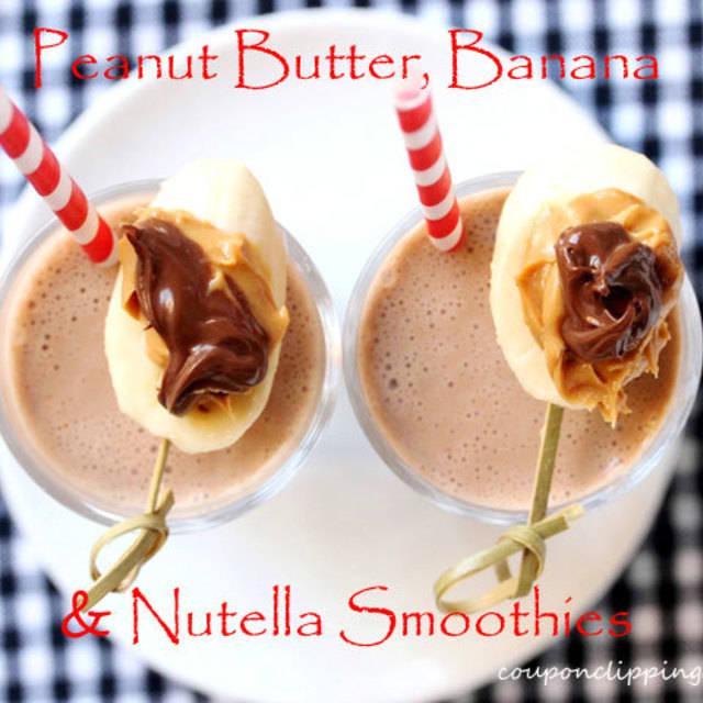ภาพประกอบบทความ สมูทตี้ Peanut Butter Banana and Nutella อร่อยง่ายไม่ต้องกลัวอ้วน