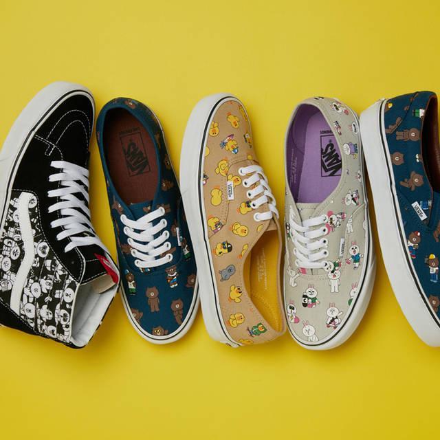 ภาพประกอบบทความ รองเท้าผ้าใบสุดน่ารัก จาก Vans ในคอลเลคชั่น Line Friends