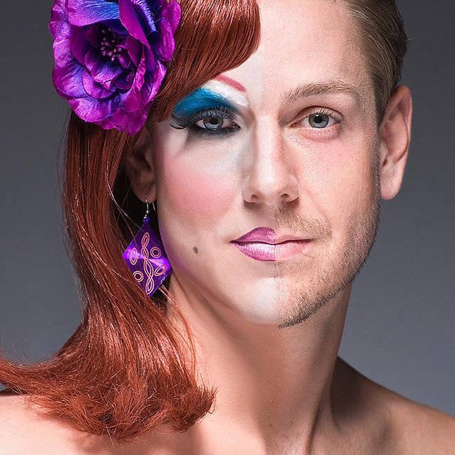 ภาพประกอบบทความ Make-Up ท้าทายความกล้าเปลี่ยนครึ่งหน้า จากชายเป็นหญิง