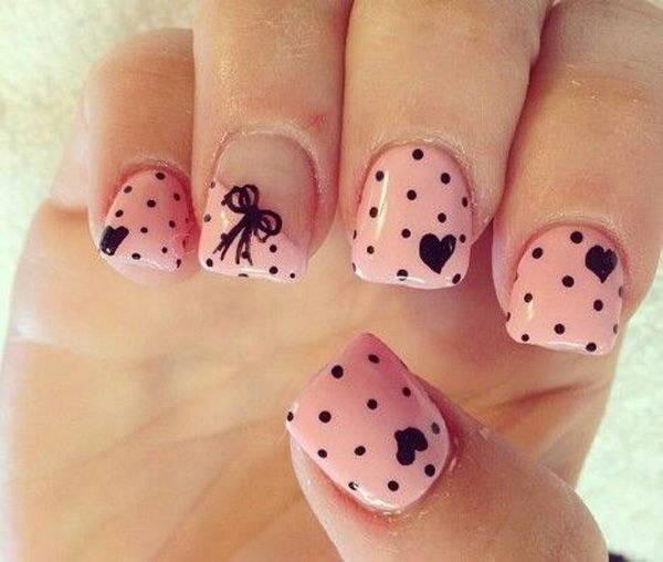รูปภาพ:http://ideastand.com/wp-content/uploads/2016/01/pink-and-black-nail-art-designs/5-pink-and-black-nail-art-designs.jpg