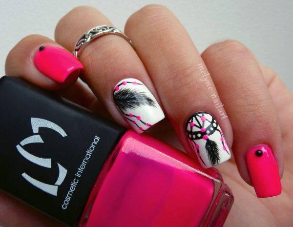 รูปภาพ:http://ideastand.com/wp-content/uploads/2015/07/dream-catcher-nail-designs/24-dream-catcher-nail-designs.jpg
