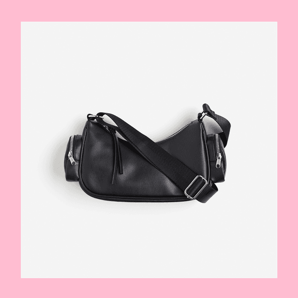 รูปภาพ:กระเป๋าสะพายทรงยาว ผู้หญิง H&M Small crossbody bag (Black)