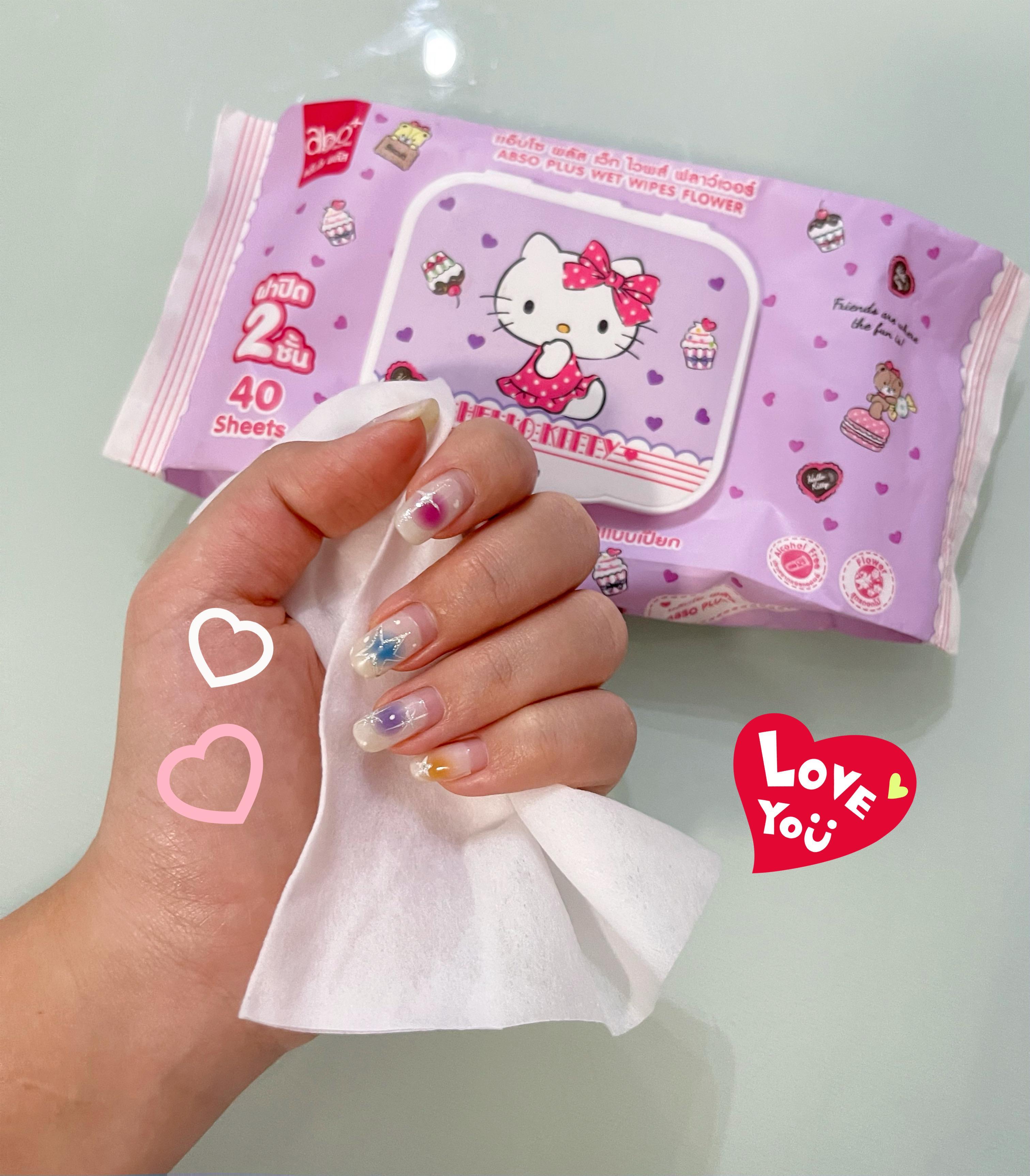 ภาพหน้าปก ผ้าเช็ดทำความสะอาดแบบเปียก Hello Kitty 💖💫 ที่:0