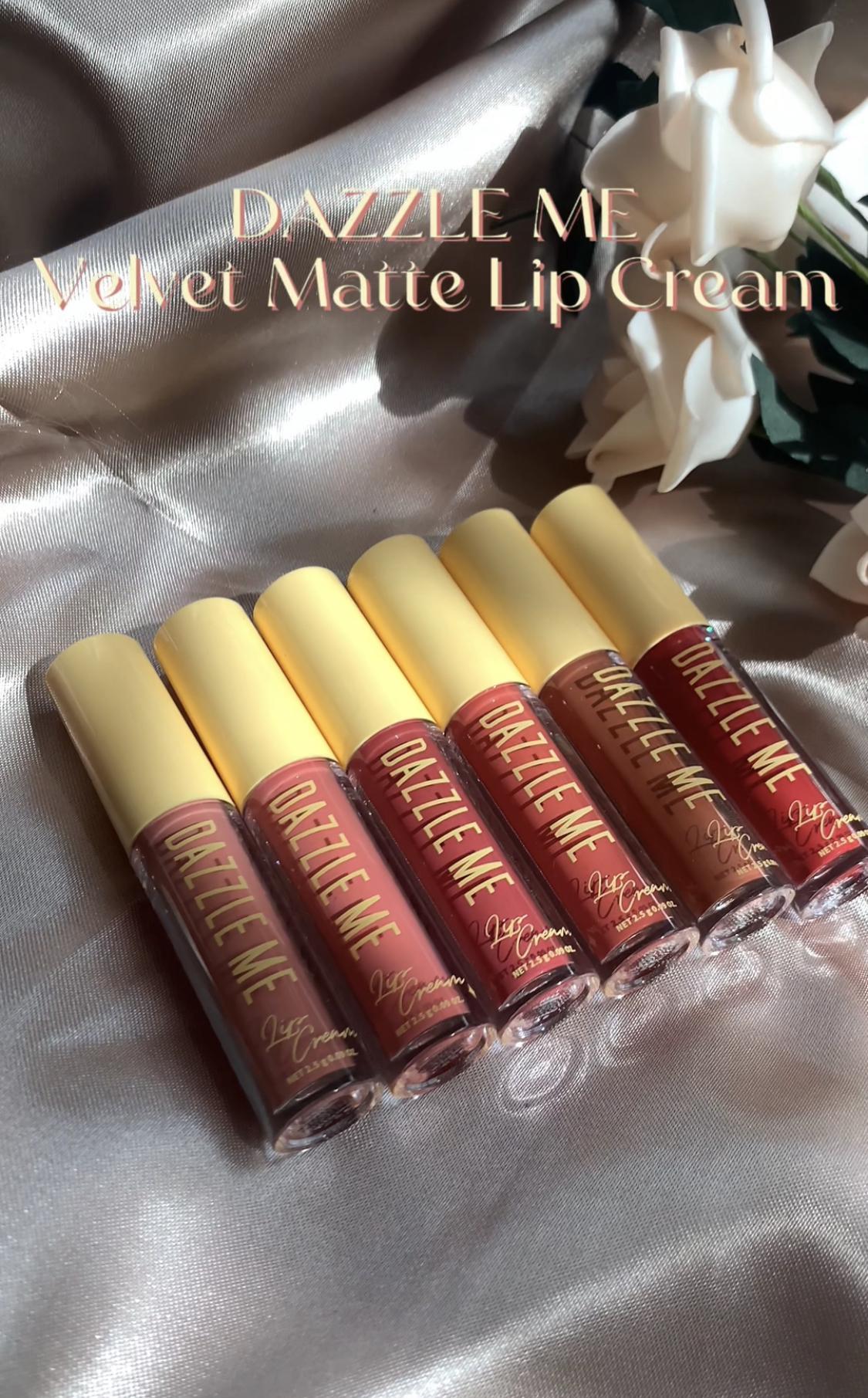 ภาพหน้าปก สีปากสวยแมทท์ กันน้ำสุดๆด้วย DAZZLE ME Velvet Matte Lip Cream  ที่:0