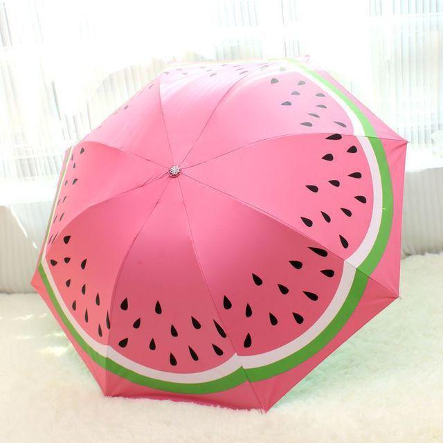 รูปภาพ:https://ae01.alicdn.com/kf/HTB1wHA2KVXXXXboXXXXq6xXFXXXP/Hot-Summer-Sun-font-b-Umbrella-b-font-For-Women-Three-Folded-Watermelon-Looking-font-b.jpg