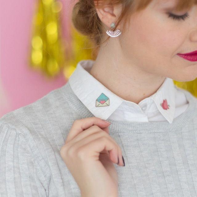 ภาพประกอบบทความ DIY "Easy Valentine’s Collar" สรรสร้างปกเสื้อสุดเก๋ ต้อนรับวันวาเลนไทน์