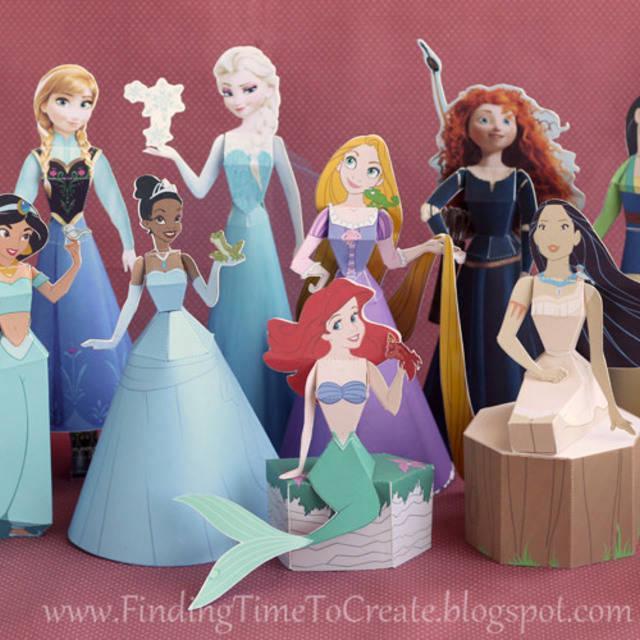 ภาพประกอบบทความ แจกฟรี !! Disney 3D Paper Craft สร้างเจ้าหญิงเอง ได้ง่ายๆ [ภาค 1]
