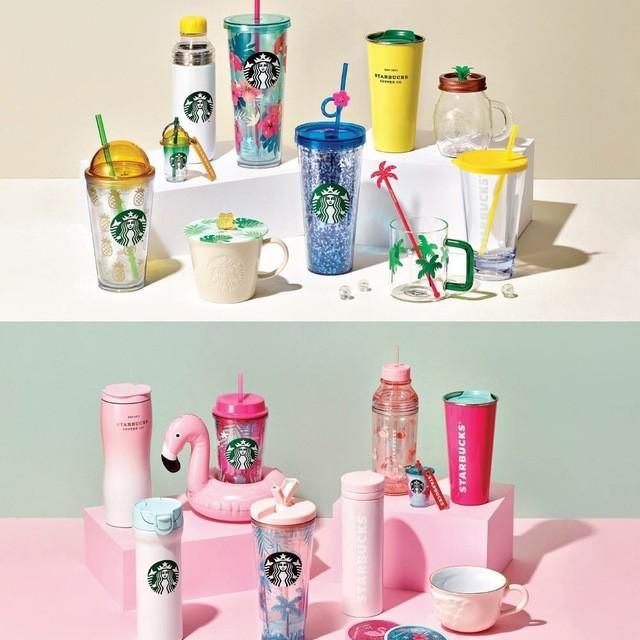 ภาพประกอบบทความ เงินปลิวอะเกนนน 🌴 กับแก้วน้ำ Starbucks Summer Collection จาก Starbucks Korea🍹