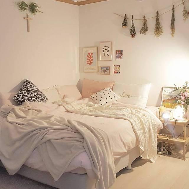 ภาพประกอบบทความ Warm Bedroom จัดระเบียบห้องนอนให้น่ารักสไตล์ Teen girls จาก IG : todayhouse