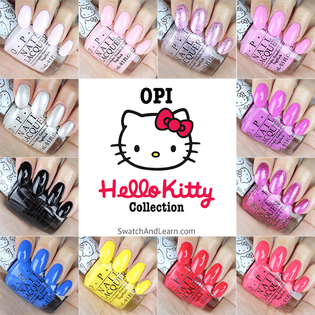 ภาพประกอบบทความ OPI Hello Kitty 2016 Collection ยาทาเล็บลายคิตตี้ 12 เฉดสี