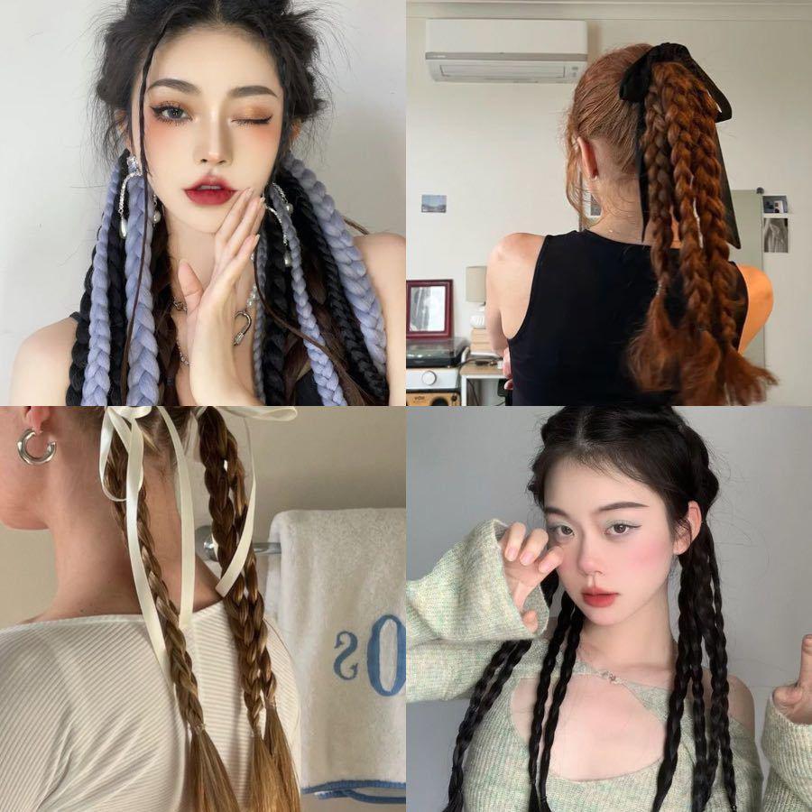 ตัวอย่าง ภาพหน้าปก:Multiple Braids รวมไอเดียผมเปียหลายเส้น เปลี่ยนสไตล์เป็นสาว Y2K