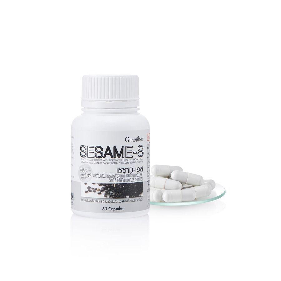 รูปภาพ:อาหารเสริมแคปซูลงาดำ Giffarine Sesame-S Capsule Dietary Supplement