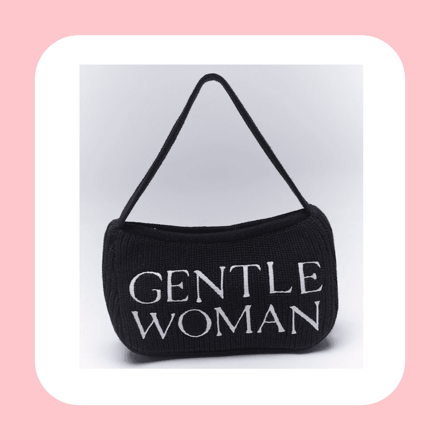 รูปภาพ:กระเป๋าถักแบรนด์ไทย Gentle Woman GW PREPPY KNIT SHOULDER BAG