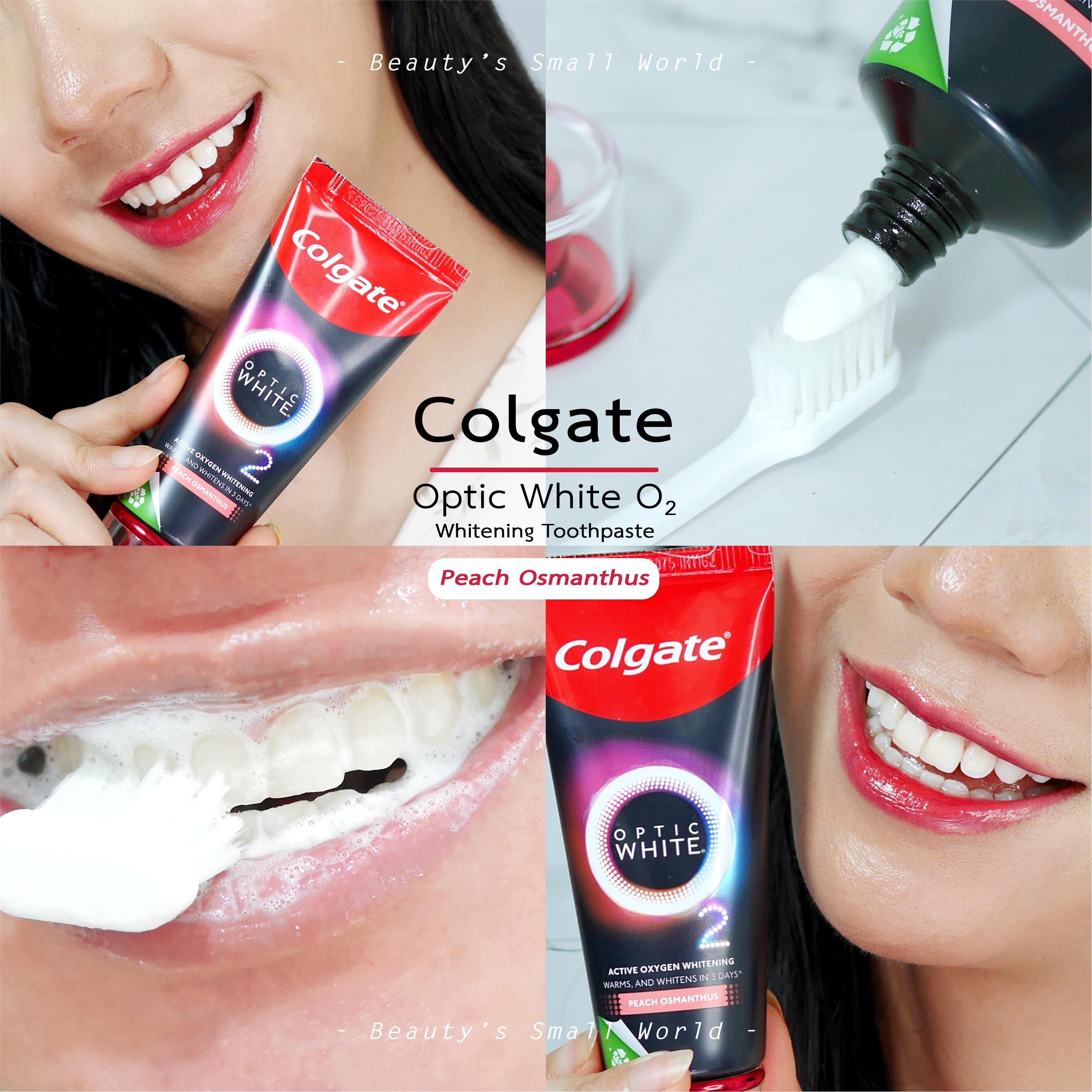 ภาพหน้าปก ยาสีฟันฟองอุ่น Colgate Optic White O2 Peach Osmanthus ที่:2