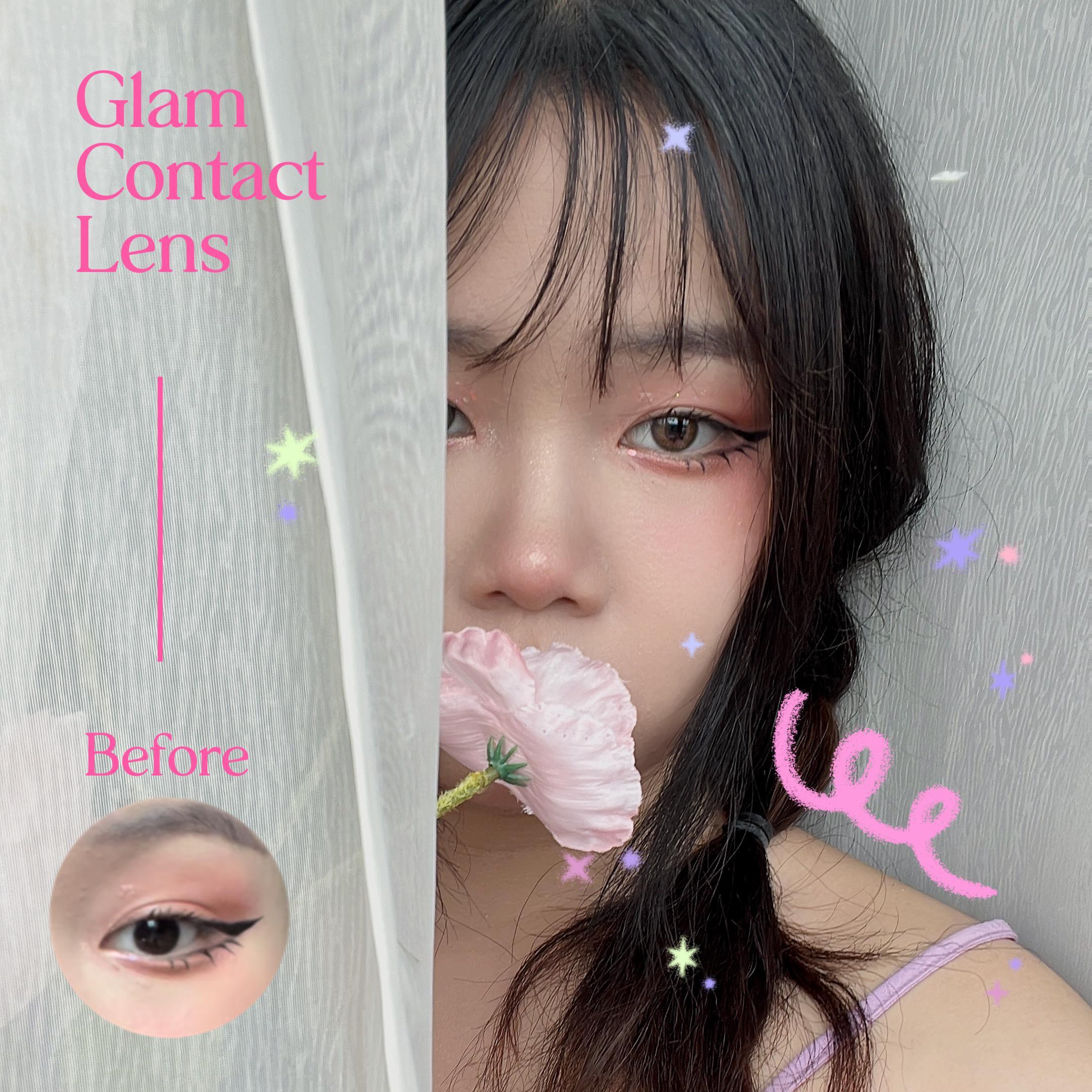 ภาพหน้าปก Glam Contact lens คอนแทคไฮยา เกิดมาก็ตาน้ำตาลเลย 💖👀✨ ที่:0