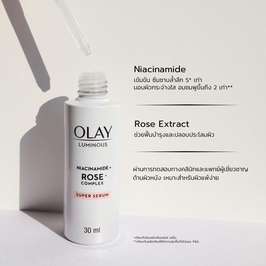 ภาพหน้าปก ผิวล้าหน้าโทรมไม่ต้องกลัว!! Olay Rose Complex Super Serum ช่วยฟื้นบำรุงผิวที่เหนื่อยล้าได้ถึง 98%   ที่:1