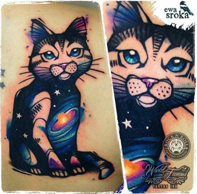 รูปภาพ:http://tattooblend.com/wp-content/uploads/2015/12/space-cat-tattoo.jpg
