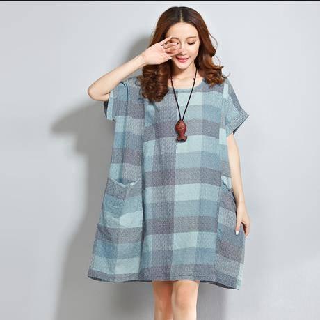 รูปภาพ:http://g03.a.alicdn.com/kf/HTB12lhBIFXXXXX_XFXXq6xXFXXXJ/Free-Shipping-2015-women-dress-loose-o-neck-font-b-Grid-b-font-cute-font-b.jpg