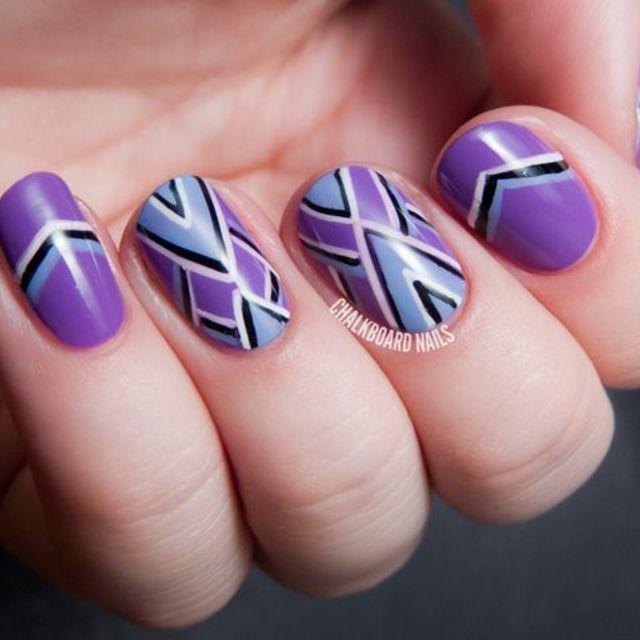 ตัวอย่าง ภาพหน้าปก:40  ไอเดียกับเล็บสไตล์ chevron  nails เก๋สุดๆ