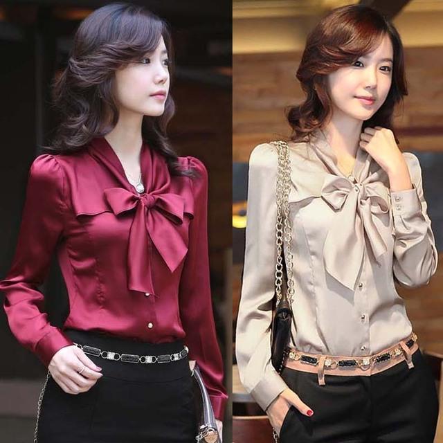 รูปภาพ:http://i01.i.aliimg.com/wsphoto/v0/595868983/Free-shipping-2012-spring-OL-slim-women-s-shirt-bow-long-sleeve-shirt-t-shirts-blouse.jpg