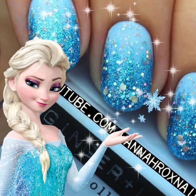 ตัวอย่าง ภาพหน้าปก:Wow! ทาเล็บสวยเป็นประกาย สไตล์ Elsa ･ﾟ:*☆ [Disney nails]