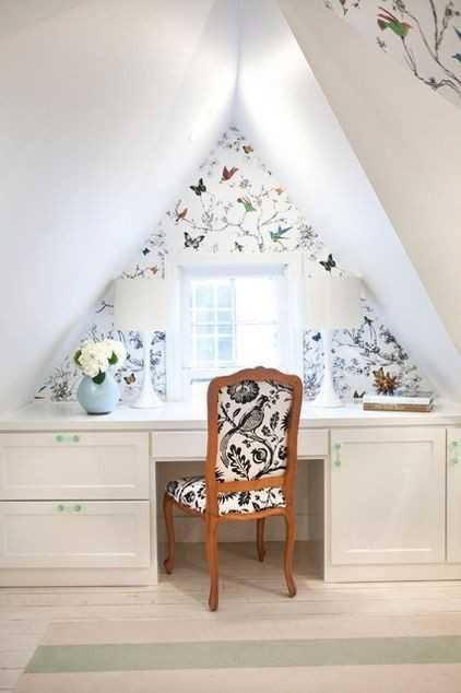 รูปภาพ:http://messagenote.com/wp-content/uploads/2015/07/Schumachers-Birds-and-Butterfies-wallpaper-adds-a-touch-of-whimsy-to-this-attic-workspace..jpg