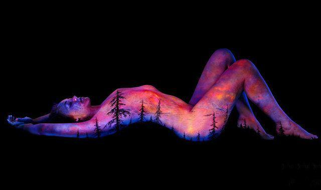 รูปภาพ:http://static.boredpanda.com/blog/wp-content/uploads/2015/07/body-painting-uv-light-bodyscapes-john-poppleton-coverimage.jpg
