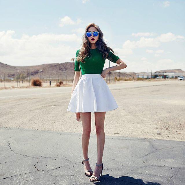 ตัวอย่าง ภาพหน้าปก: ღ รวมไอเดียแฟชั่น "กระโปรงบาน (Flare Skirt)" สไตล์ ulzzang ღ