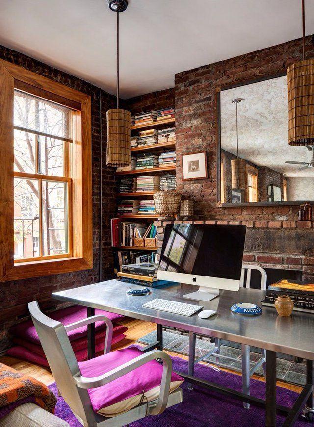 รูปภาพ:https://www.loombrand.com/wp-content/uploads/2016/01/Brick-wall-and-metal-desk-makes-home-office-unique-.jpg