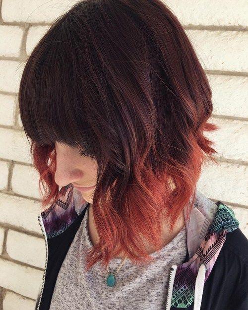 รูปภาพ:http://i0.wp.com/therighthairstyles.com/wp-content/uploads/2016/07/11-copper-red-dip-dye-bob.jpg?resize=500%2C625