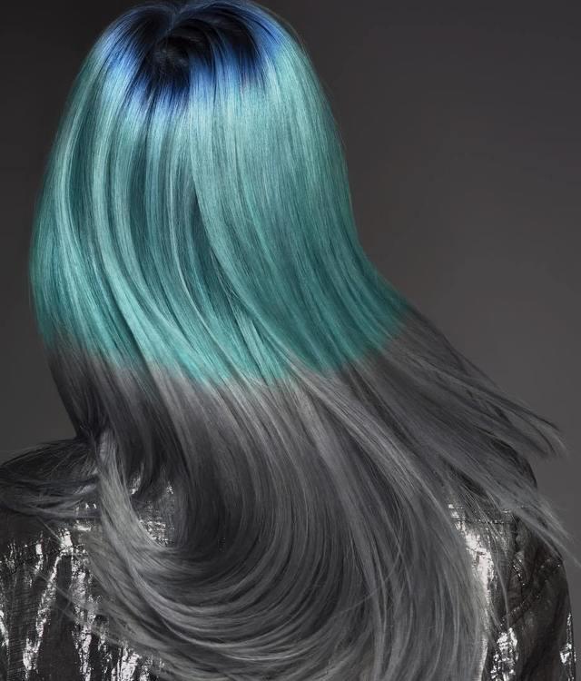 รูปภาพ:http://i1.wp.com/therighthairstyles.com/wp-content/uploads/2016/06/10-pastel-green-to-gray-ombre.jpg?resize=921%2C1080