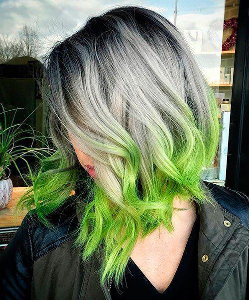 รูปภาพ:http://i1.wp.com/therighthairstyles.com/wp-content/uploads/2016/07/6-gray-hair-with-green-dip-dye.jpg?resize=500%2C604