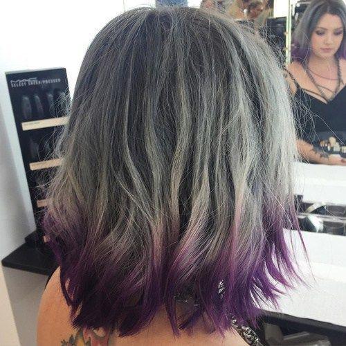 รูปภาพ:http://i2.wp.com/therighthairstyles.com/wp-content/uploads/2016/07/14-gray-balayage-and-purple-dip-dye.jpg?resize=500%2C500