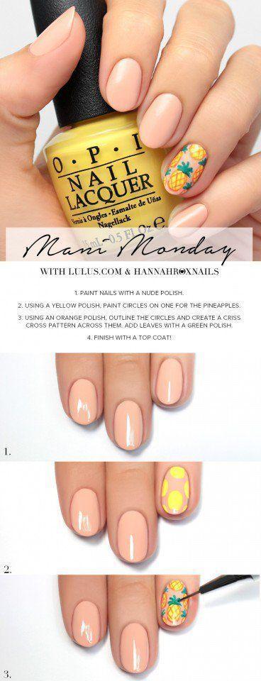 รูปภาพ:http://www.prettydesigns.com/wp-content/uploads/2016/03/Pineapple-Nail-Design-Tutorial.jpg