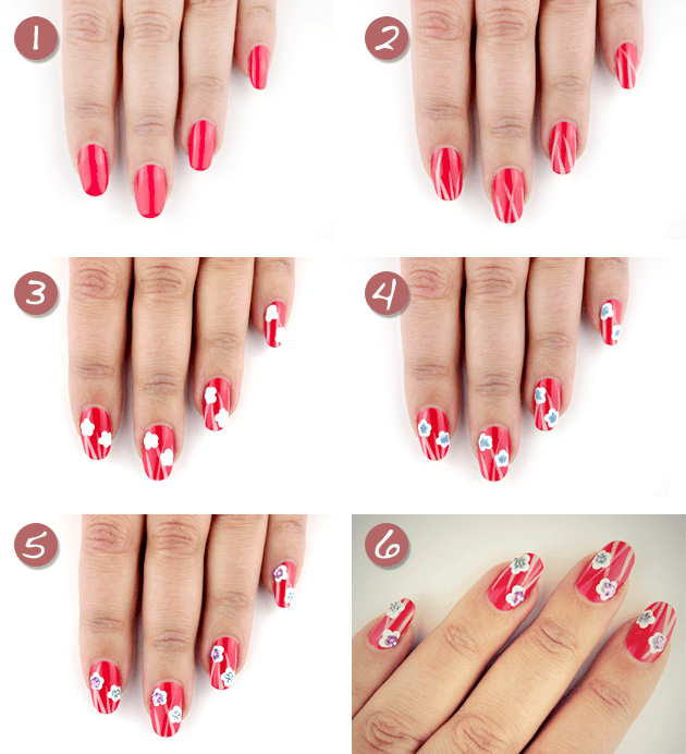 รูปภาพ:http://www.prettydesigns.com/wp-content/uploads/2016/03/Floral-Nail-Design-Tutorial-2.png