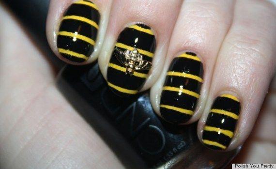 รูปภาพ:http://www.swatchandlearn.com/wp-content/uploads/2011/09/Bee-Nail-Art-Photos.jpg