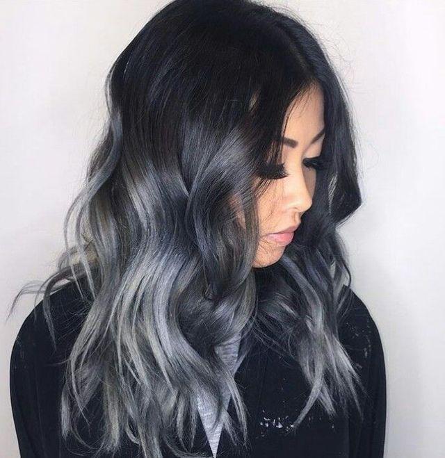 รูปภาพ:http://www.hairstyle.guru/wp-content/uploads/2016/01/wavy-black-hair-with-lots-of-layers-and-soft-silver-ombre.jpg