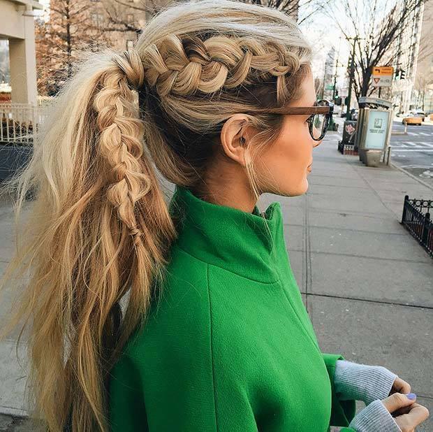 รูปภาพ:http://stayglam.com/wp-content/uploads/2015/01/Dutch-Braid-into-Ponytail.jpg