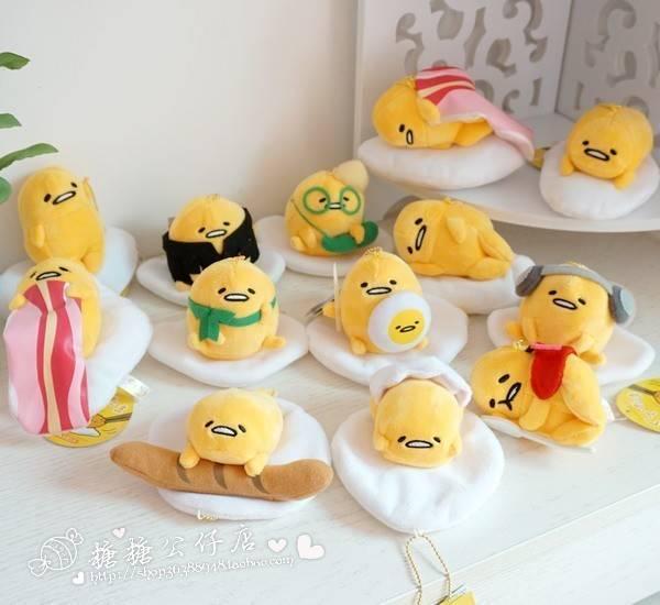 รูปภาพ:http://g02.a.alicdn.com/kf/HTB1oQpuIXXXXXc6XFXXq6xXFXXXp/Wholesale-4-Inch-Gudetama-Egg-TSUM-TSUM-Plush-Baby-Dolls-Toy-Cartoon-Mini-Mame-Petit-Mascot.jpg