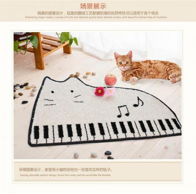 รูปภาพ:https://www.solidrop.net/photo-6/wholesale-custom-cute-cartoon-cat-and-piano-shape-carpet-creative-living-room-sofa-bathroom-bedroom-bed-front-foot-mats.jpg