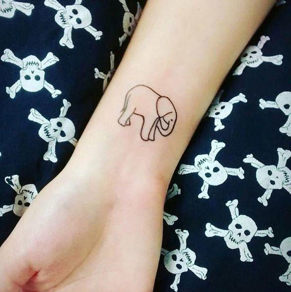 รูปภาพ:http://www.spiritustattoo.com/wp-content/uploads/2015/11/Tiny-Small-Elephant-Tattoo.jpg