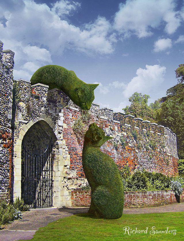 รูปภาพ:http://cdn.architecturendesign.net/wp-content/uploads/2016/05/AD-Topiary-Cats-by-Richard-Saunders-004.jpg