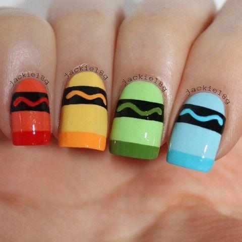 รูปภาพ:http://www.diyncrafts.com/wp-content/uploads/2015/10/65-crayon-nails.jpg