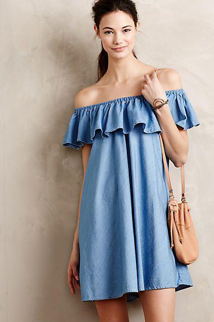 รูปภาพ:http://www.blondieinthecity.com/wp-content/uploads/2016/06/blue-off-the-shoulder-dress-2.jpg