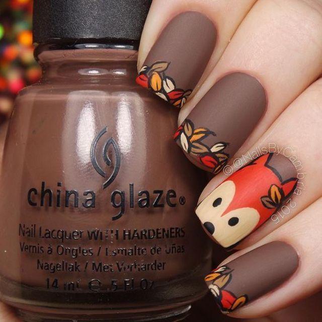 ภาพประกอบบทความ 30 ไอเดีย "Fall Nail Art Design" โทนสีอบอุ่น ต้อนรับฤดูใบไม้ร่วง