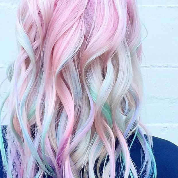 รูปภาพ:http://www.foliver.com/wp-content/uploads/2016/03/14-Rainbow-Pastel-Hair-Color-for-Blondes.jpg