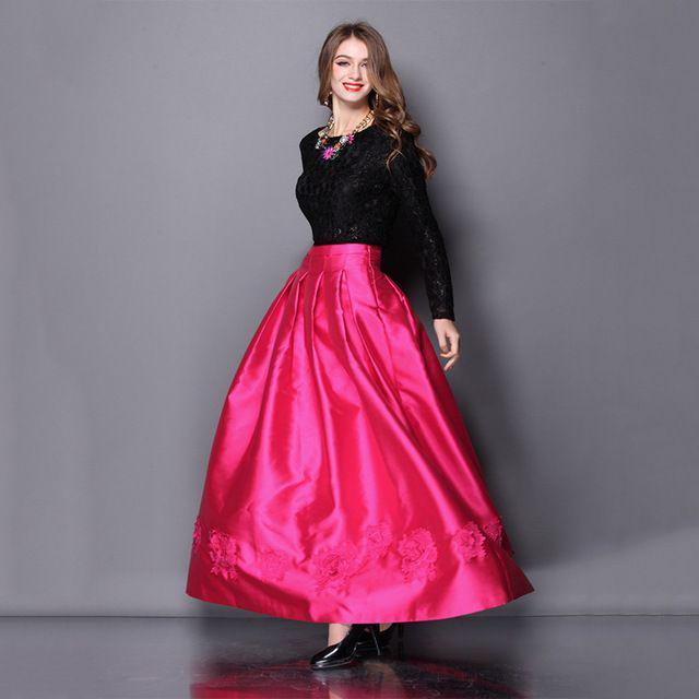 รูปภาพ:http://www.dressedupgirl.com/wp-content/uploads/2015/12/Pink-Satin-Skirt.jpg
