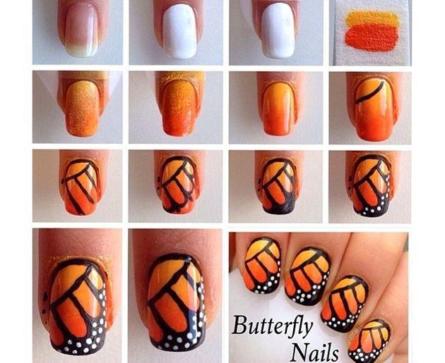 รูปภาพ:http://static.becomegorgeous.com/img/arts/2014/2/diy-butterfly-nail-art/embedded_Monarch_butterfly_nail_art_design.jpg