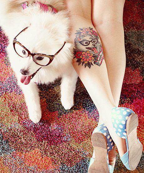รูปภาพ:http://www.prettydesigns.com/wp-content/uploads/2014/11/Interesting-Dog-Tattoo.jpg