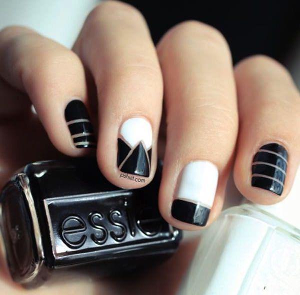 รูปภาพ:http://www.inkyournail.com/wp-content/uploads/2015/06/black-and-white-nail-designs-4.jpg